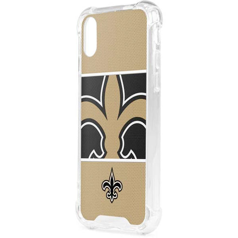 NFL New Orleans Saints Zone Block iPhone XS Clear Case