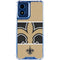 NFL New Orleans Saints Zone Block Moto G 5G (2024) Clear Case