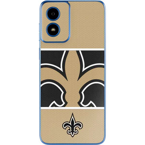 NFL New Orleans Saints Zone Block Moto G Play 4G (2024) Skin