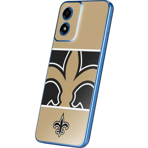 NFL New Orleans Saints Zone Block Moto G Play 4G (2024) Skin
