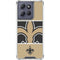 NFL New Orleans Saints Zone Block Moto G Stylus 5G (2025) Clear Case
