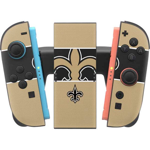 NFL New Orleans Saints Zone Block Nintendo Switch 2 (2025) Joy-Con Controller Skin