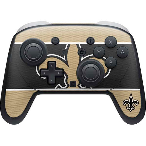 NFL New Orleans Saints Zone Block Nintendo Switch 2 (2025) Pro Controller Skin
