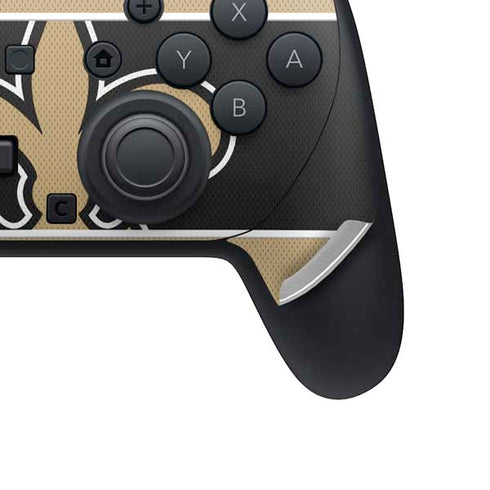 NFL New Orleans Saints Zone Block Nintendo Switch 2 (2025) Pro Controller Skin