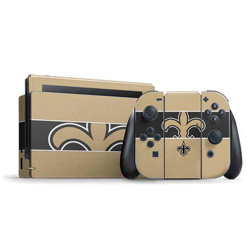 NFL New Orleans Saints Zone Block Nintendo Skins