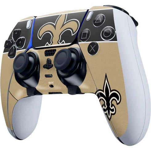 NFL New Orleans Saints Zone Block PS5 DualSense Edge Pro Controller Skin