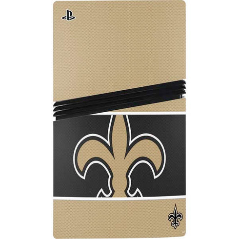 NFL New Orleans Saints Zone Block PS5 Pro Console Skin