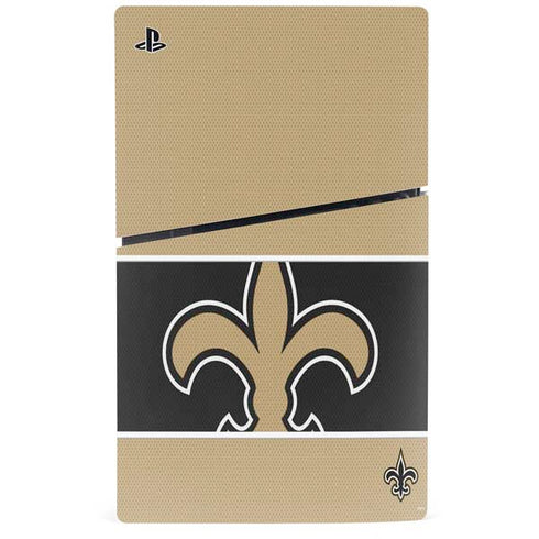 NFL New Orleans Saints Zone Block PS5 Slim Digital Edition Console Skin