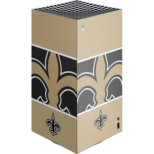 NFL New Orleans Saints Zone Block XBox Series X Digital Edition Console Skin