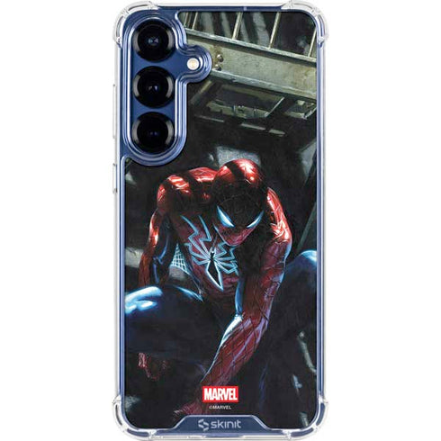 Marvel Spiderman New Suit Spiderman Galaxy S25 Plus Clear Case