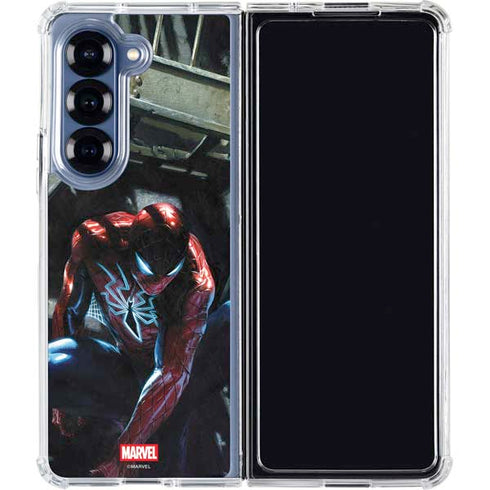 Marvel Spiderman New Suit Spiderman Galaxy Z Fold7 Clear Case