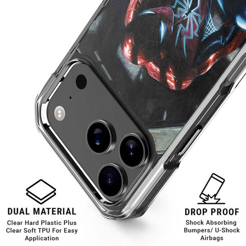 Marvel Spiderman New Suit Spiderman iPhone 17 Pro Clear Case