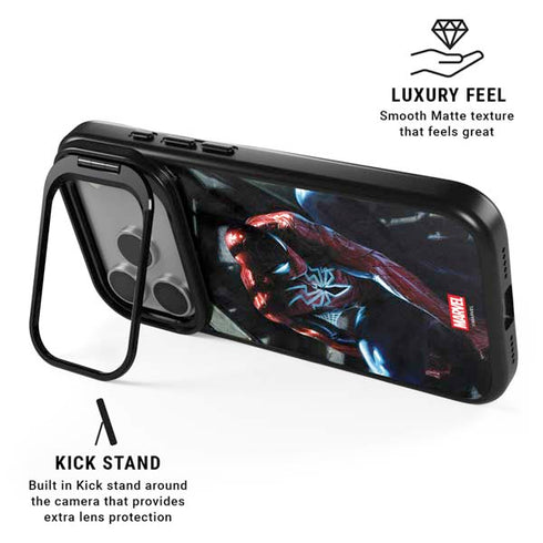 Marvel Spiderman New Suit Spiderman iPhone 17 Pro Kickstand Case