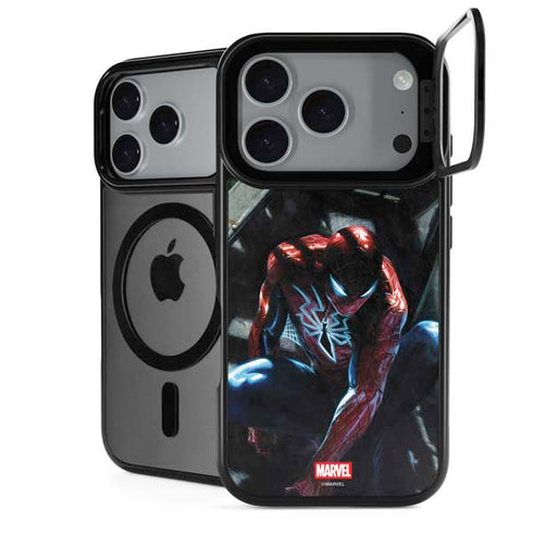Marvel Spiderman New Suit Spiderman iPhone 18 Pro Kickstand Case