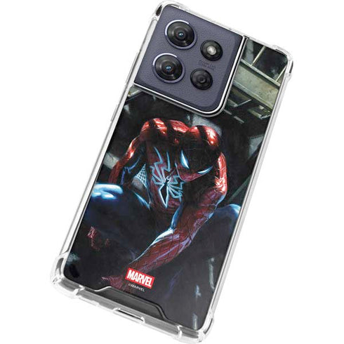 Marvel Spiderman New Suit Spiderman Moto G Power 5G (2025) Clear Case