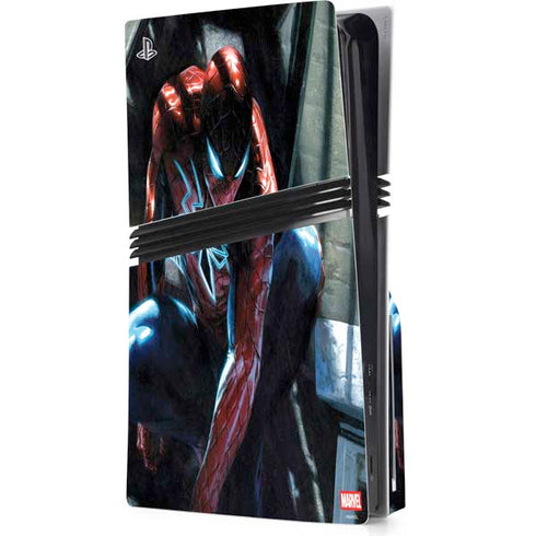Marvel Spiderman New Suit Spiderman PS5 Pro Disk Console Skin