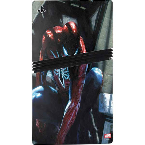 Marvel Spiderman New Suit Spiderman PS5 Pro Disk Console Skin