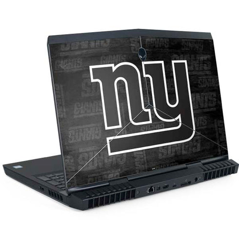 NFL New York Giants Black & White Dell Alienware Skin