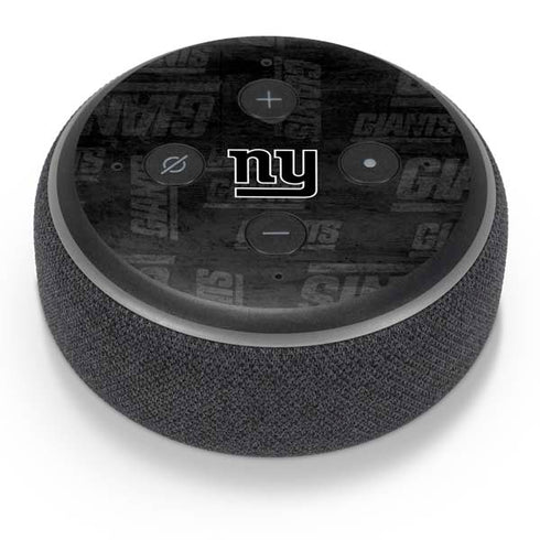 NFL New York Giants Black & White Amazon Echo Dot Skin