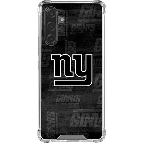 NFL New York Giants Black & White Galaxy A17 Clear Case