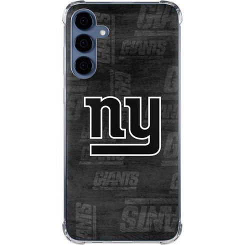 NFL New York Giants Black & White Galaxy A35 5G Clear Case