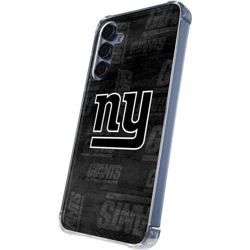 NFL New York Giants Black & White Galaxy A35 5G Clear Case