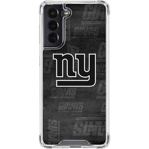 NFL New York Giants Black & White Galaxy S22 Clear Case