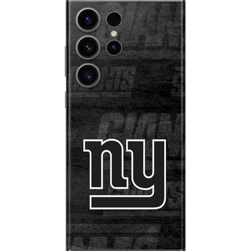 NFL New York Giants Black & White Galaxy Skins
