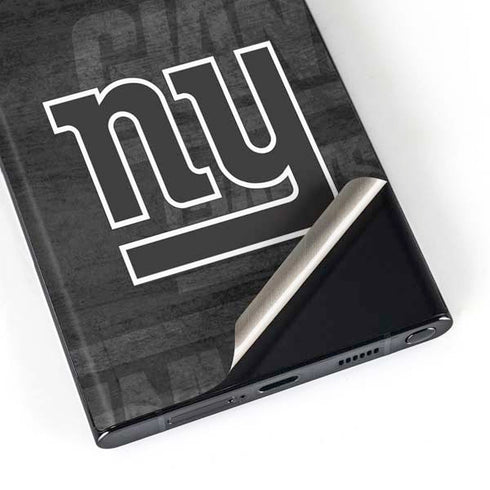 NFL New York Giants Black & White Galaxy Skins