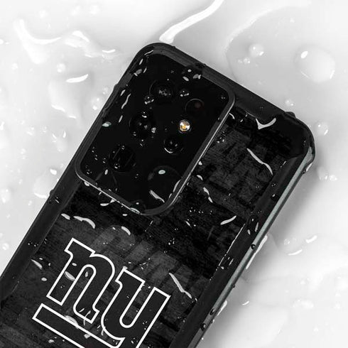 NFL New York Giants Black & White Galaxy S24 Ultra Waterproof Case
