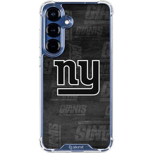NFL New York Giants Black & White Galaxy S25 Clear Case