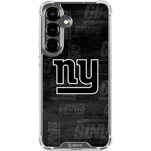 NFL New York Giants Black & White Galaxy S26 Plus Clear Case