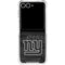 NFL New York Giants Black & White Galaxy Z Flip7 Clear Case
