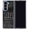 NFL New York Giants Black & White Galaxy Z Fold5 5G Clear Case