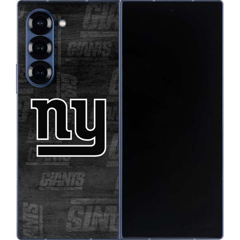 NFL New York Giants Black & White Galaxy Z Fold6 Skin