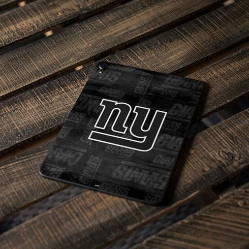 NFL New York Giants Black & White Apple iPad Pro Skin