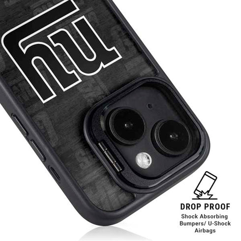 NFL New York Giants Black & White iPhone 14 Plus Kickstand Case