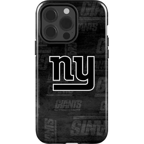 NFL New York Giants Black & White iPhone 15 Pro Impact Case