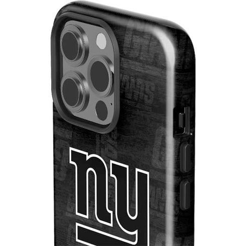 NFL New York Giants Black & White iPhone 15 Pro Impact Case