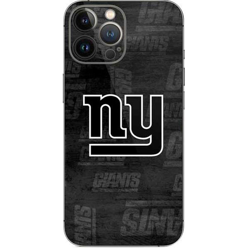 NFL New York Giants Black & White iPhone 15 Pro Max Skin
