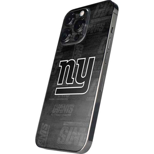 NFL New York Giants Black & White iPhone 15 Pro Max Skin
