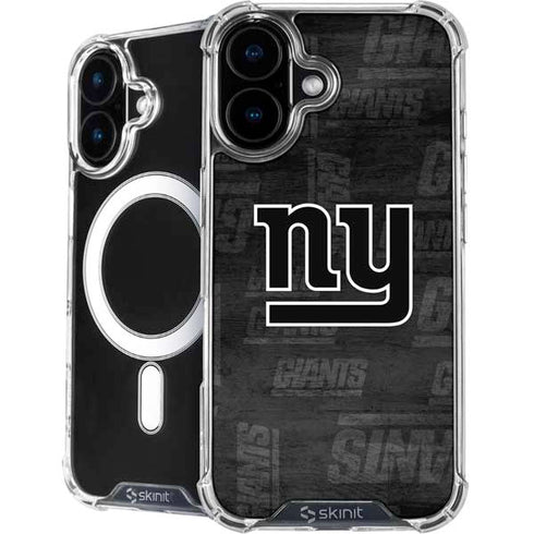 NFL New York Giants Black & White iPhone 16 MagSafe Case