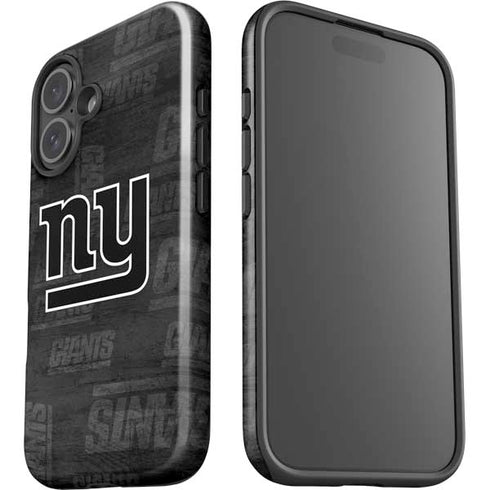 NFL New York Giants Black & White iPhone 16 Plus Impact Case
