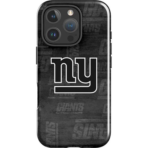 NFL New York Giants Black & White iPhone 16 Pro Impact Case