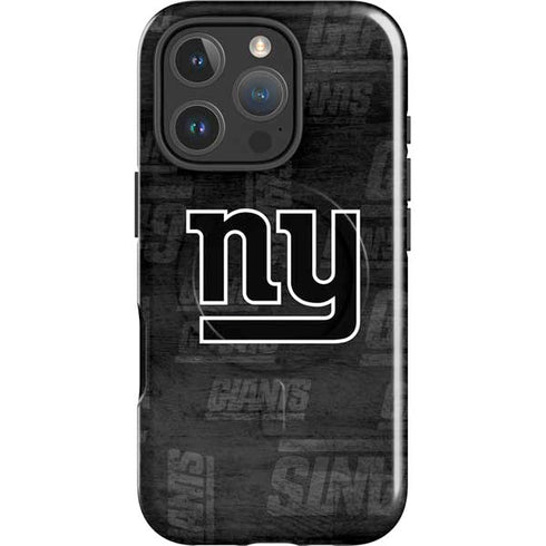 NFL New York Giants Black & White iPhone 16 Pro Max Magsafe Impact Case