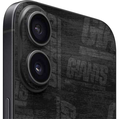 NFL New York Giants Black & White iPhone 16 Skin