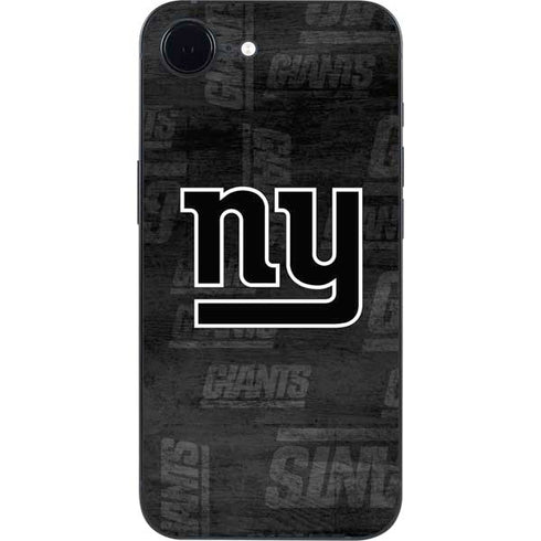 NFL New York Giants Black & White iPhone 16e Skin