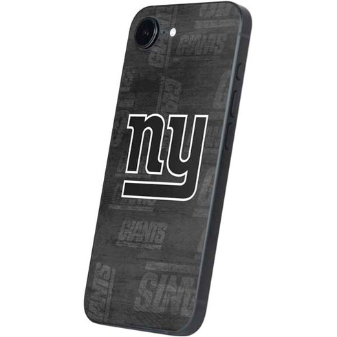 NFL New York Giants Black & White iPhone 16e Skin