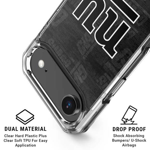 NFL New York Giants Black & White iPhone 17 Air Clear Case