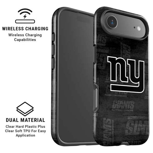 NFL New York Giants Black & White iPhone 17 Air Magsafe Impact Case